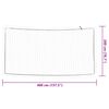 vidaXL Priekabos tinklas su elastine virve, baltas, 4x2m, PP