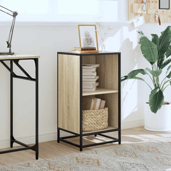 vidaXL knygų spintelė Sonoma ąžuolas 40x35x76 cm inžinerinė mediena