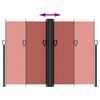 vidaXL Ištraukiama šoninė pertvara, terakota spalvos, 180x1200cm