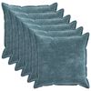 vidaXL Pagalvėlės užvalkalas 6 pcs HOUTEN Mėlyna 80 x 80 cm
