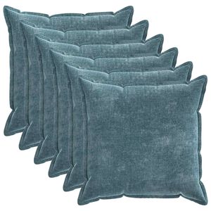 vidaXL Pagalvėlės užvalkalas 6 pcs HOUTEN Mėlyna 80 x 80 cm