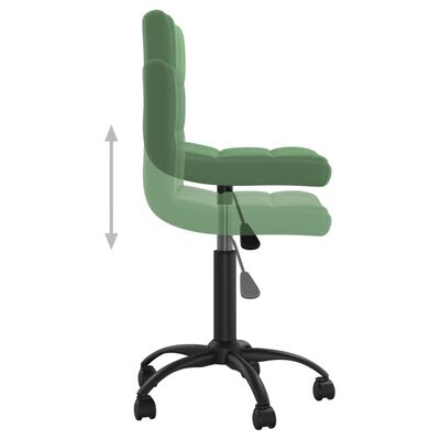 vidaXL Pasukamos valgomojo kėdės, 2vnt., tamsiai žalios, aksomas