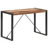 vidaXL Valgomojo stalas, 120x60x75cm, medienos masyvas