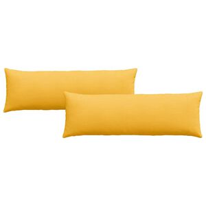 vidaXL Sofa Pagalvės 2 pcs &Scaron;viesi geltona 120 x 40 cm