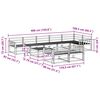 vidaXL Lauko sofos komplektas 9 pcs Natūrali Kietos akacijos mediena