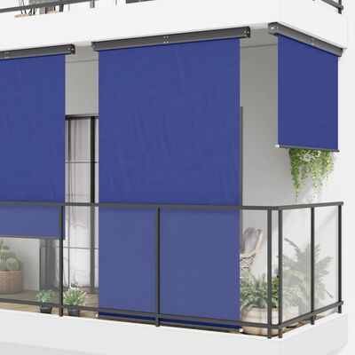 vidaXL Šoninė balkono markizė, mėlyna, 165x250 cm