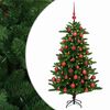 vidaXL Dirbtinė Kalėdų eglutė su burbulais 120 cm 150 LED &Scaron;ilta balta