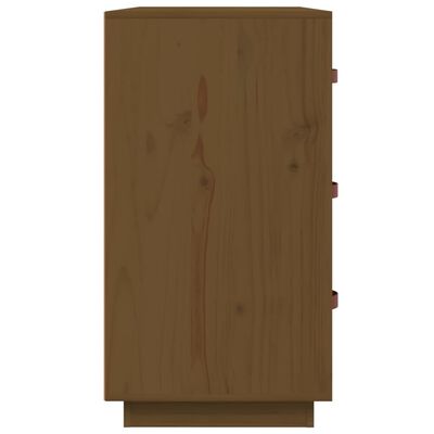 vidaXL Šoninė spintelė, medaus ruda, 80x40x75cm, pušies masyvas