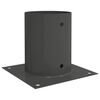 vidaXL Apvalus žemės inkaras 12 vnt. Antracito 18 x 18 x 15 cm Metalas