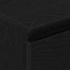 vidaXL &Scaron;oninė spintelė, juodos ąžuolas, 60x35x98,5 cm, mediena