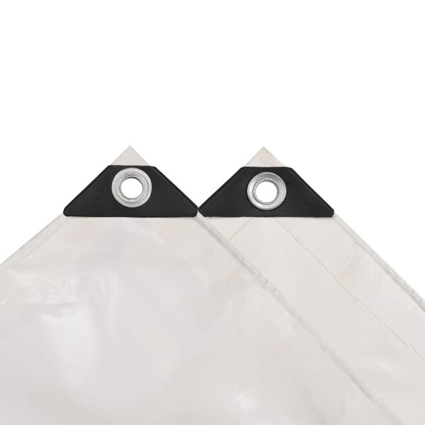 vidaXL Tentas, 650g/m&sup2;, 4x4m, baltas