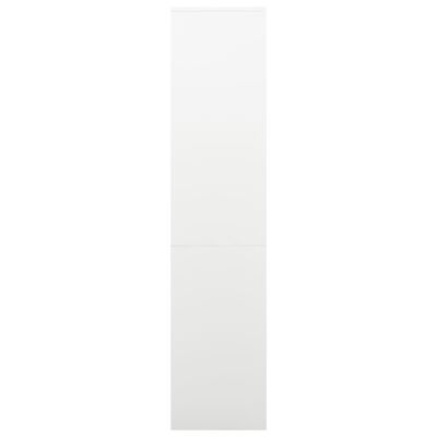 vidaXL Biuro spintelė, baltos spalvos, 90x40x180cm, plienas