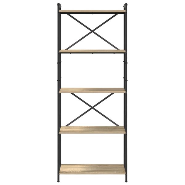 vidaXL Knygų lentyna Sonoma ąžuolas 60 x 30 x 155 cm Apdirbta mediena