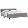 vidaXL Kiemas lova su galvūgalio Taupe 200 x 180 cm audinys
