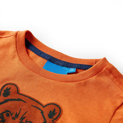 Vaikiški marškinėliai ilgomis rankovėmis, oranžiniai, 92 dydžio