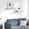 vidaXL Pakabinamos lentynos, 2vnt., betono pilkos, 60x23,5x3,8cm, MDF