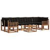 vidaXL Lauko sofos komplektas 8 vnt. Natūrali ir juoda
