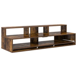 vidaXL Studijos stalas Dūminio ąžuolo 110 x 42,5 x 36 cm