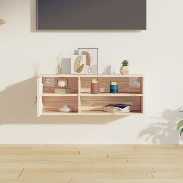 vidaXL Sieninė spintelė, 80x30x30cm, pušies medienos masyvas