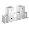 Malkų stelažo pagalbininkas 12 pcs Sidabrinė 34 x 10 x 15 cm Plienas