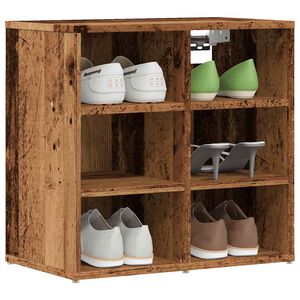 vidaXL Batų spintelė Old Wood 52x30x50 cm