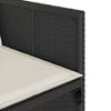 vidaXL Sodo komplektas su pagalvėlėmis, 17 dalių, juodas, poliratanas