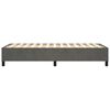 vidaXL Lovos rėmas su spyruoklėmis, tamsiai pilkas, 80x200cm, aksomas