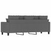 vidaXL Trivietė sofa, tamsiai pilkos spalvos, 180cm, audinys
