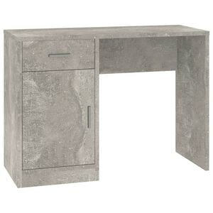 vidaXL Ra&scaron;omasis stalas, betono pilkas, 100x40x73cm, mediena