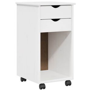 vidaXL Ratuotas kabinetas 34 x 39 x 65,5 cm Tvirtas pu&scaron;ies medis