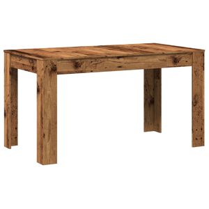 vidaXL Valgomojo stalas, medienos, 140x74,5x76cm, apdirbta mediena