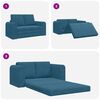 vidaXL Sofa lova 60cm Mėlyna Aksomas