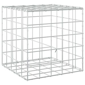 vidaXL Gabionas su 3,5 mm viela ir 10x10 cm tinkleliu 50x50x50 cm