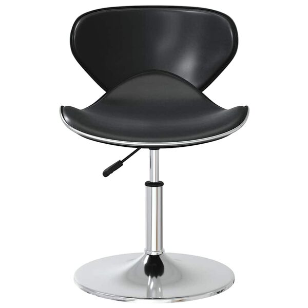 vidaXL valgomojo kėdės, 6vnt., juodos spalvos, dirbtinė oda