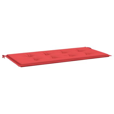 vidaXL Sodo suoliuko pagalvėlė, raudonos spalvos, 120x50x3cm, audinys