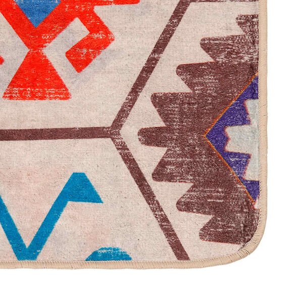 vidaXL Kilimas, įvairių spalvų, 80x150cm, neslystantis, skalbiamas