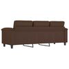vidaXL Trivietė sofa, rudos spalvos, 180cm, dirbtinė oda