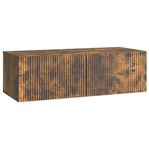 vidaXL Sieninė TV spintelė Dūminio ąžuolo 98 x 41 x 30 cm