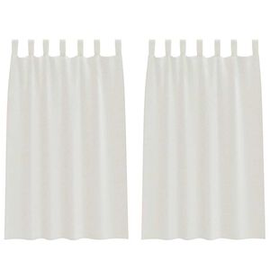 vidaXL Voile Užuolaida 2 pcs Kreminė 175 x 140 cm Poliesteris