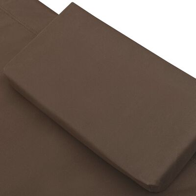 vidaXL Sodo gultas, rudos spalvos, 200x90cm, plienas