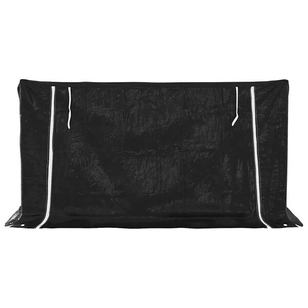 vidaXL Stovas malkoms su apdangalu nuo lietaus, 200,5x80,5x110,5cm