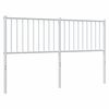 vidaXL Metalinis pakaitinis galvūgalis, baltos spalvos, 160cm