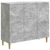 vidaXL Kabalas Betono pilka 89 x 34,5 x 80 cm Apdirbta mediena