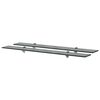vidaXL Pakabinamos lentynos, 2vnt., 90x20cm, stiklas, 8mm (243792x2)