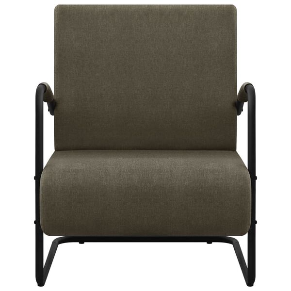 vidaXL Krėslas, tamsiai pilkos spalvos, audinys