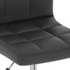 vidaXL Valgomojo kėdės, 4vnt., juodos, dirbtinė oda, pasukamos