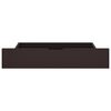 vidaXL Lovos rėmas su 4 stalčiais, tamsiai rudas, 140x200cm, pu&scaron;is