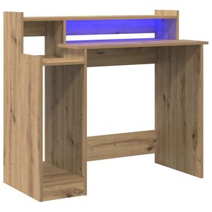 vidaXL Stalas Amatininkų ąžuolas 97 x 45 x 90 cm Apdirbta mediena