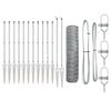 vidaXL Hexagonal Fence with Post 25 x 0,5 m Galvanizuotas plienas