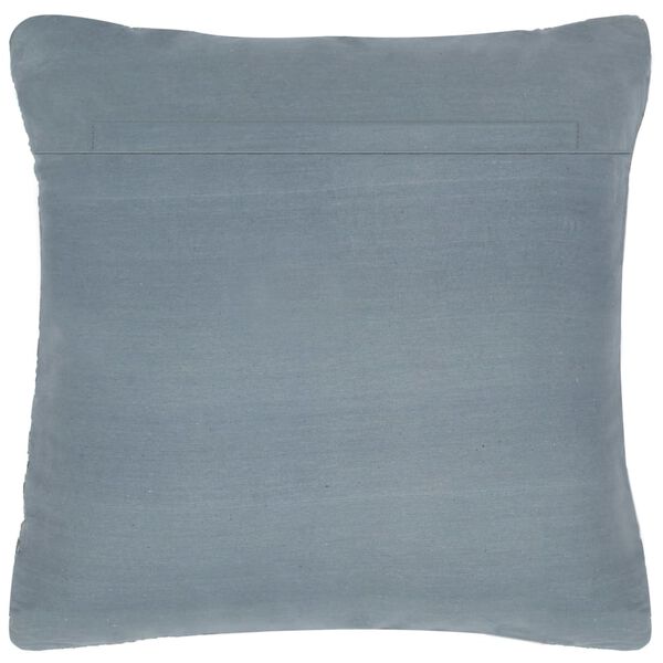 vidaXL Pagalvėlė, pilkos sp., 60x60cm, oda ir medvilnė, chindi audinys